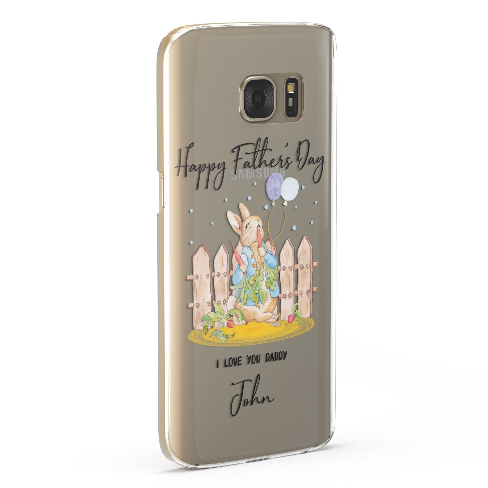 Custom Father s Day Rabbit Samsung Galaxy Case Fourty Five Degrees