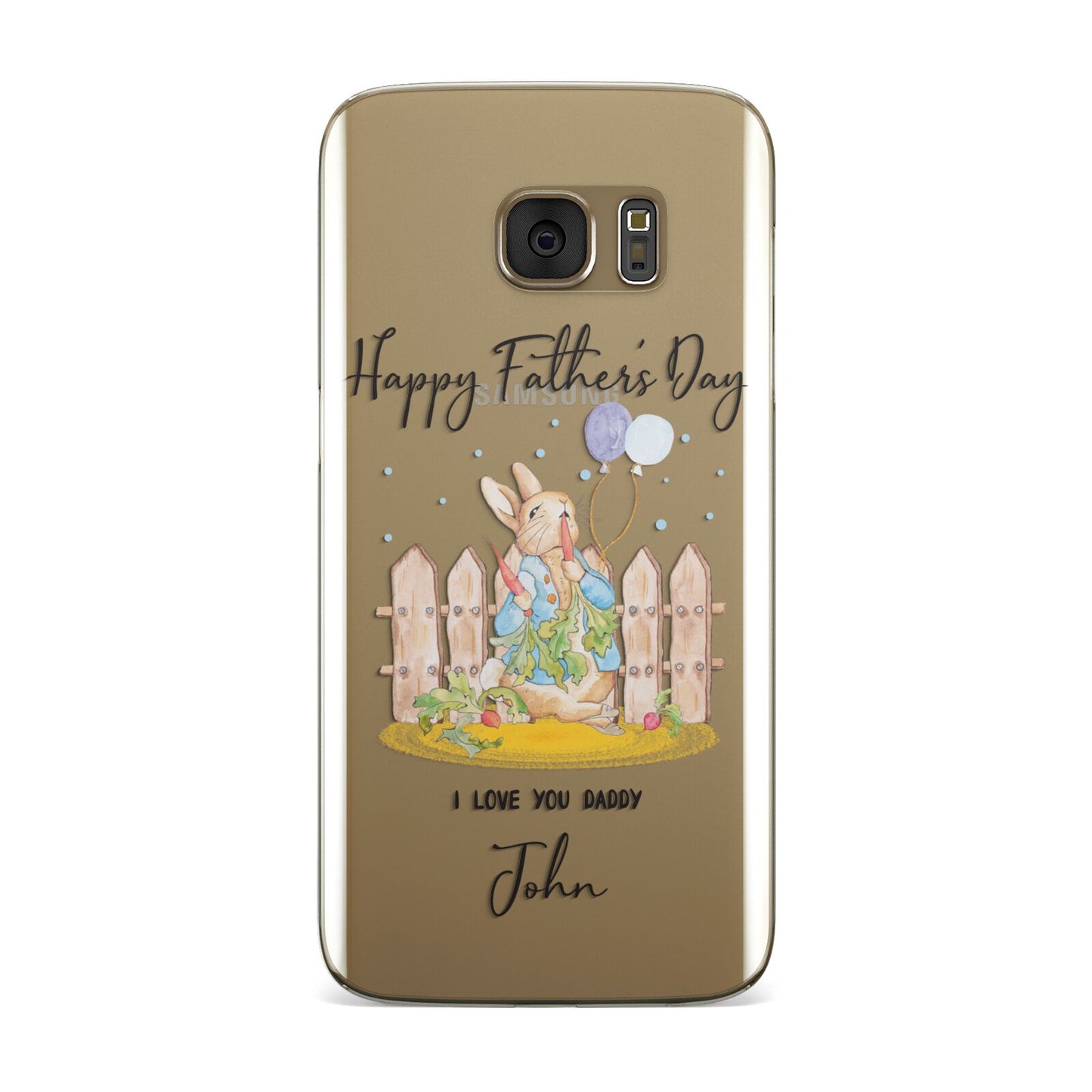 Custom Father s Day Rabbit Samsung Galaxy Case