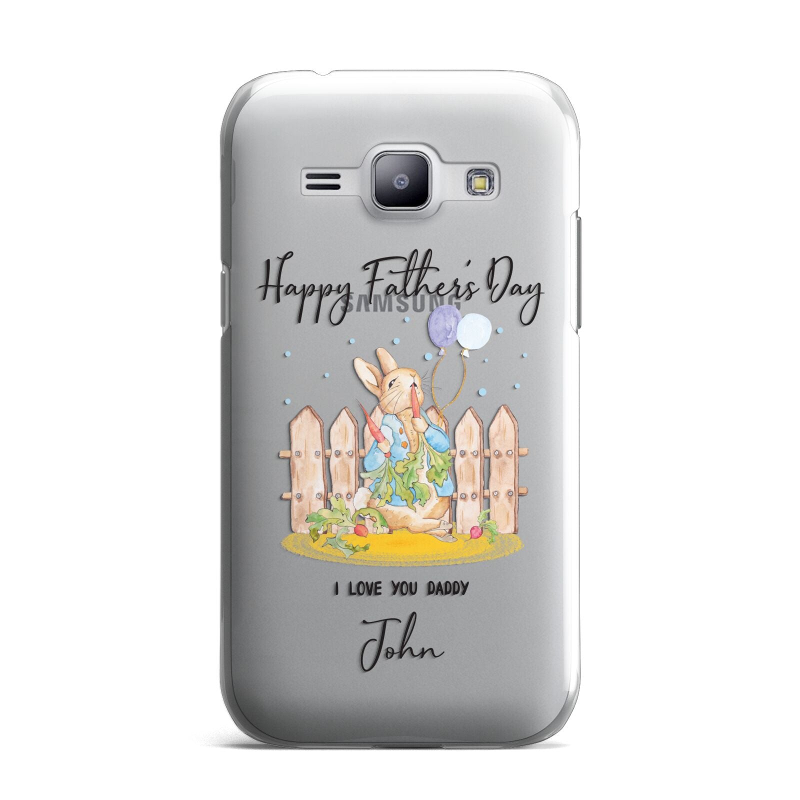 Custom Father s Day Rabbit Samsung Galaxy J1 2015 Case