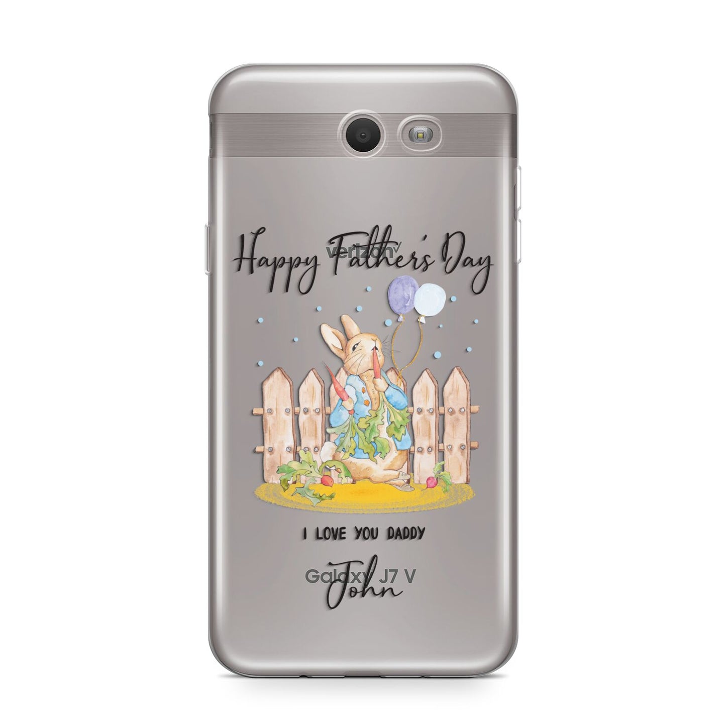 Custom Father s Day Rabbit Samsung Galaxy J7 2017 Case