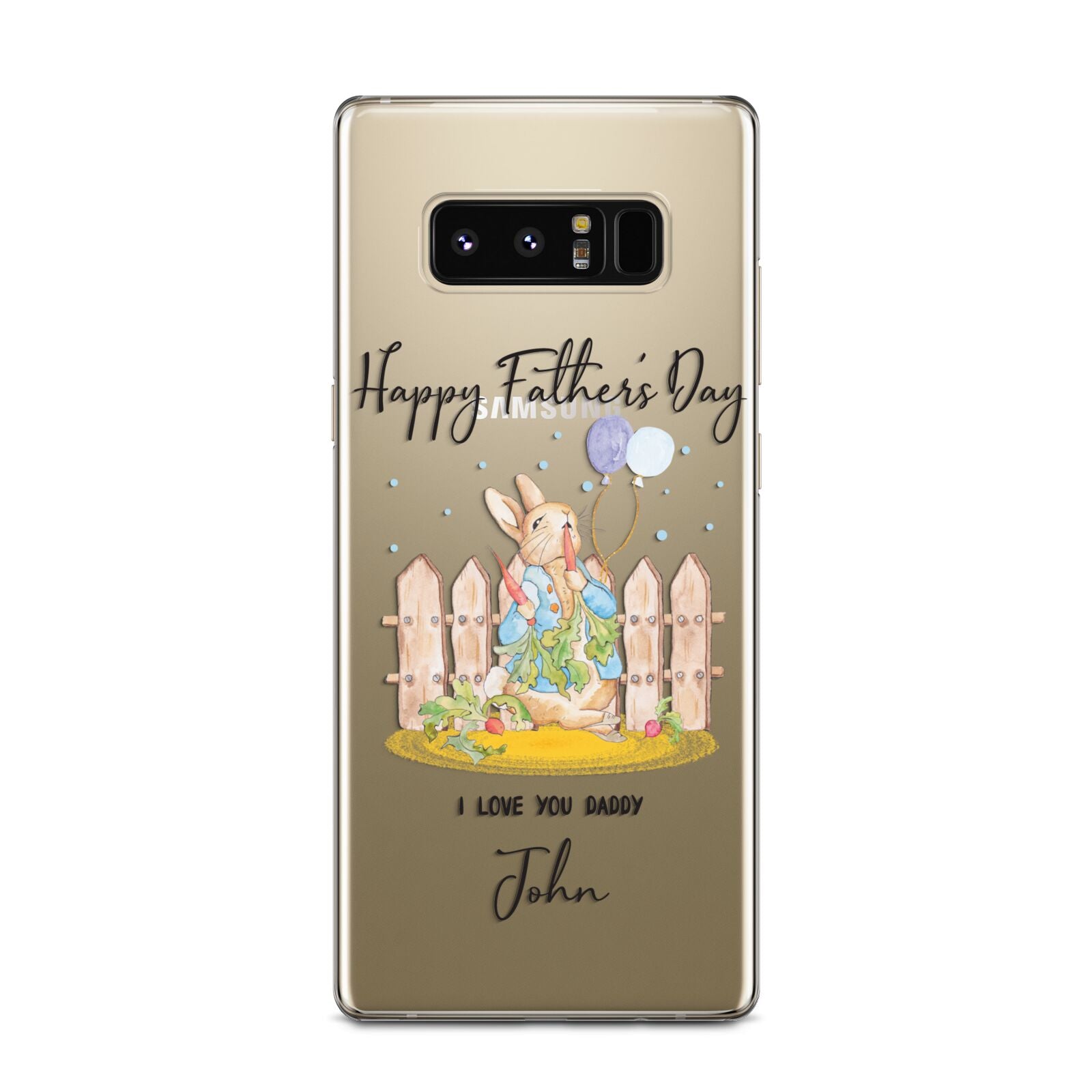 Custom Father s Day Rabbit Samsung Galaxy Note 8 Case