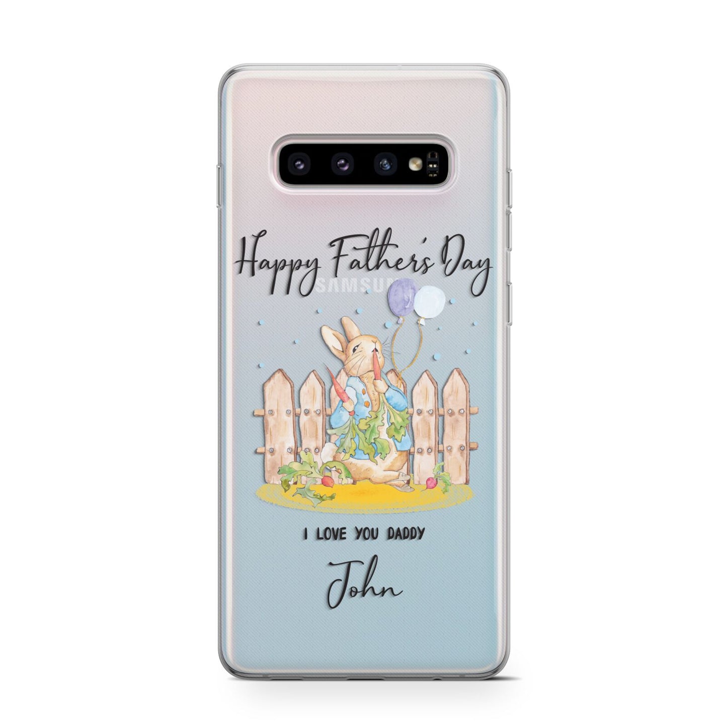 Custom Father s Day Rabbit Samsung Galaxy S10 Case