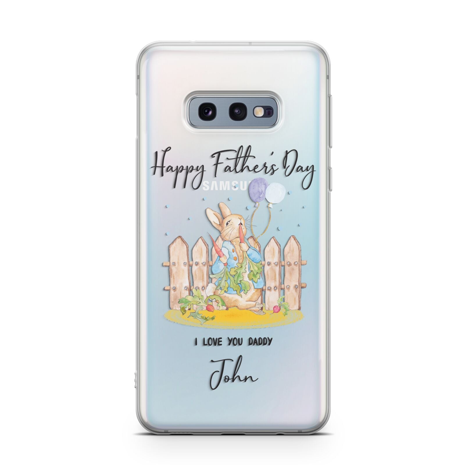 Custom Father s Day Rabbit Samsung Galaxy S10E Case