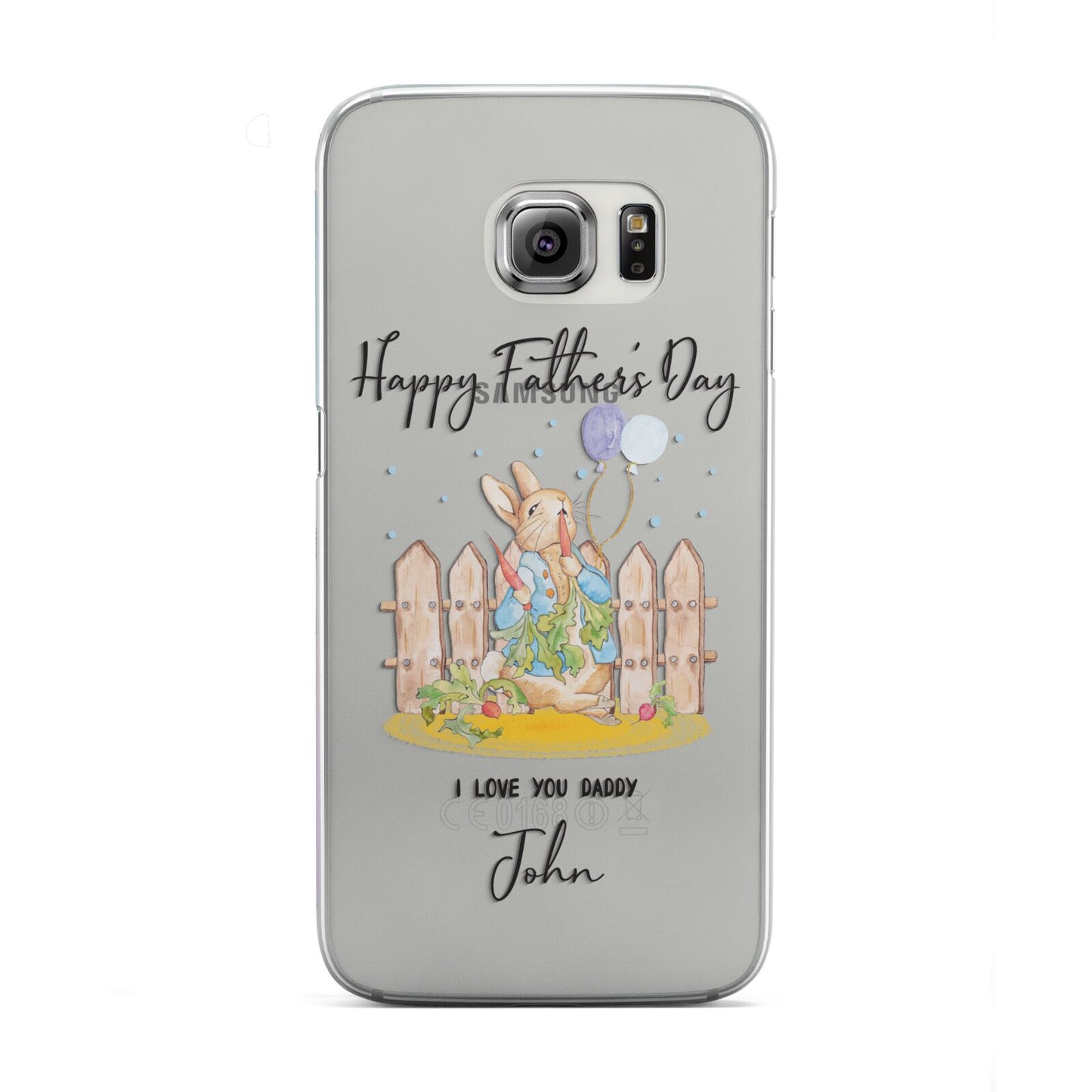 Custom Father s Day Rabbit Samsung Galaxy S6 Edge Case