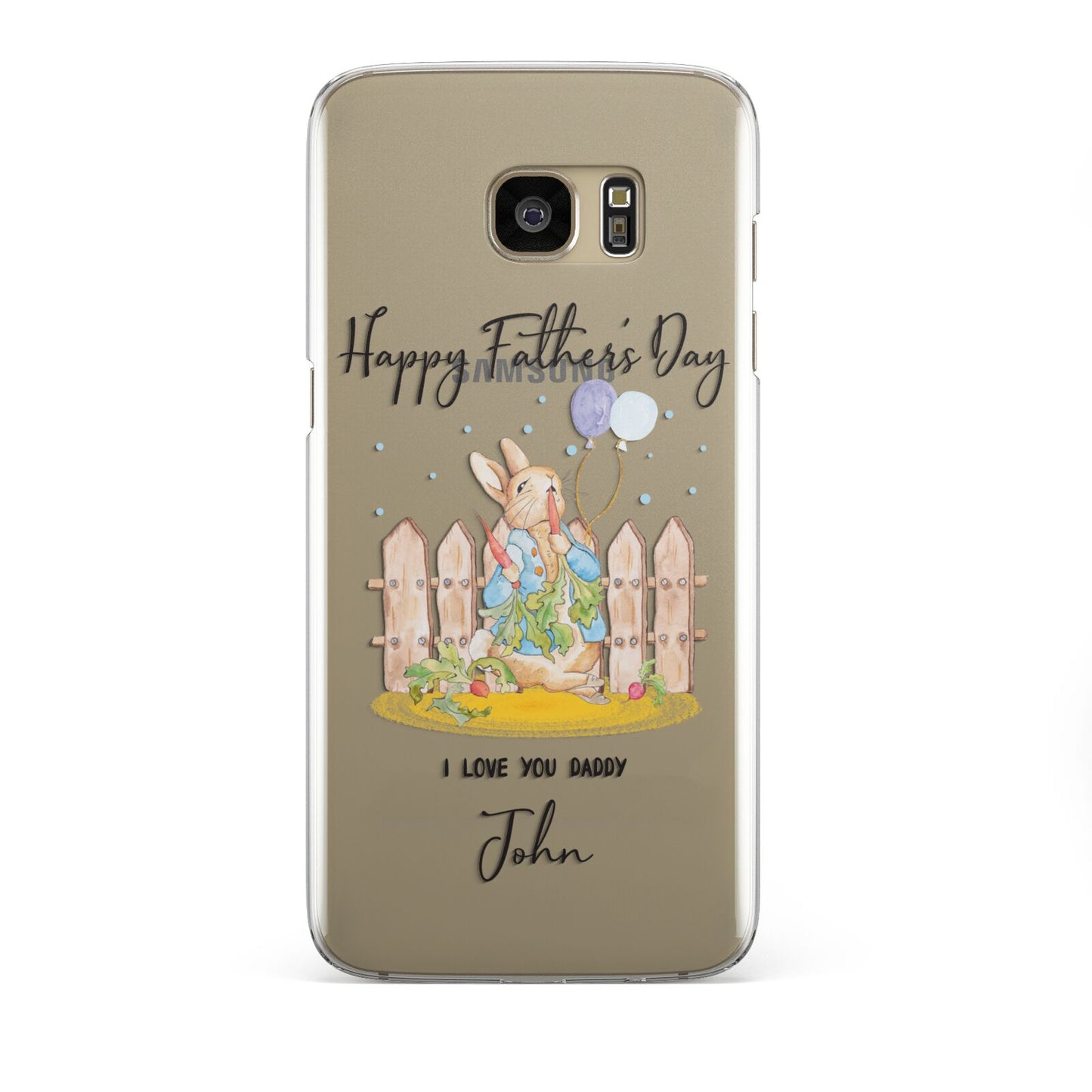 Custom Father s Day Rabbit Samsung Galaxy S7 Edge Case