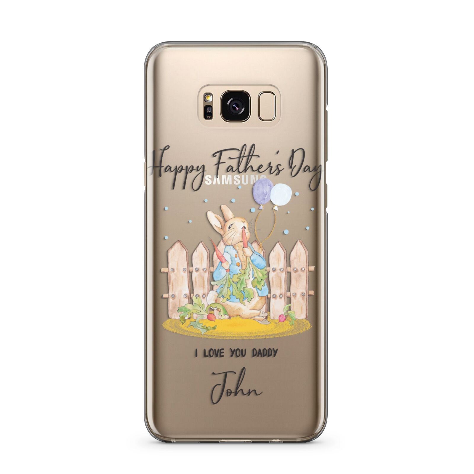 Custom Father s Day Rabbit Samsung Galaxy S8 Plus Case