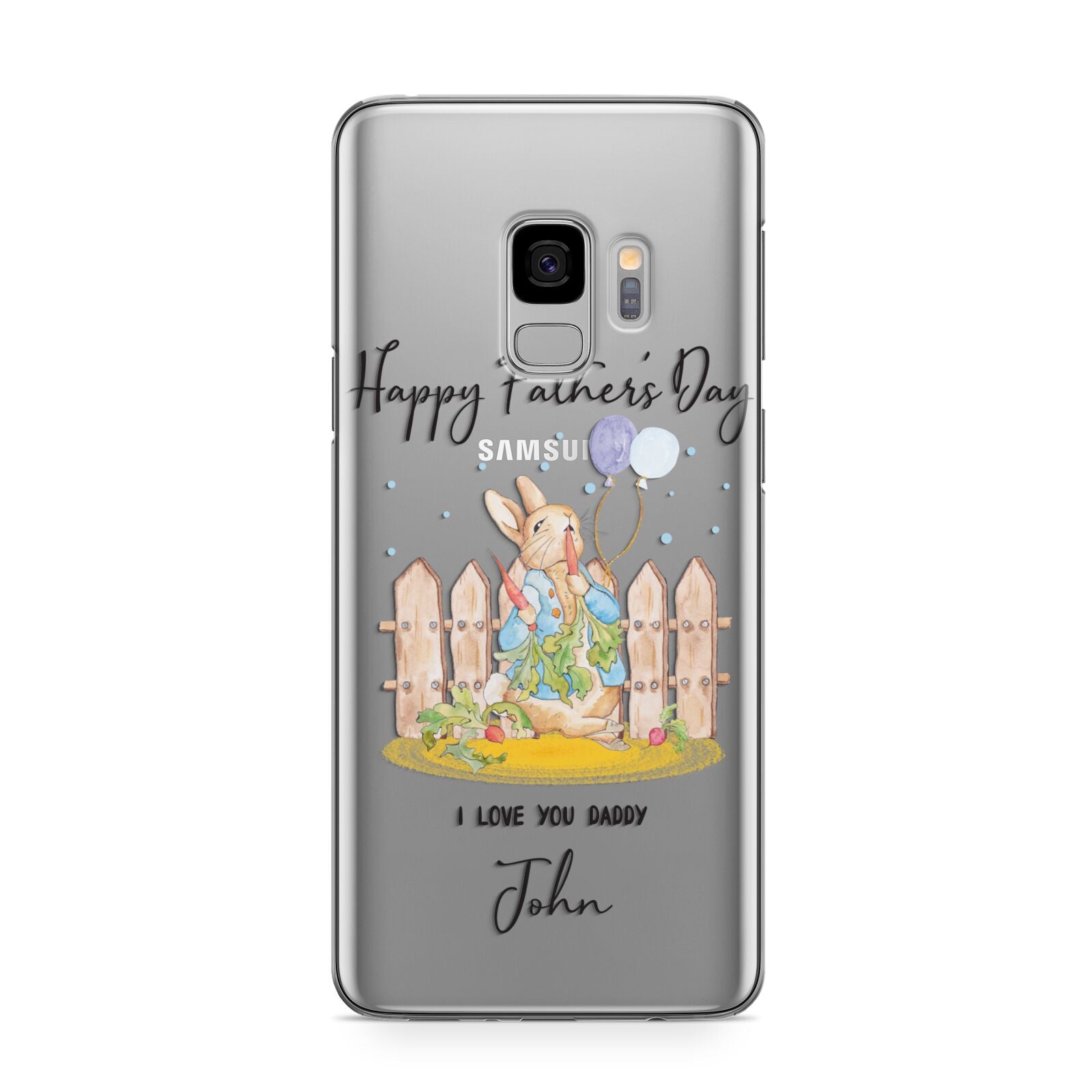 Custom Father s Day Rabbit Samsung Galaxy S9 Case