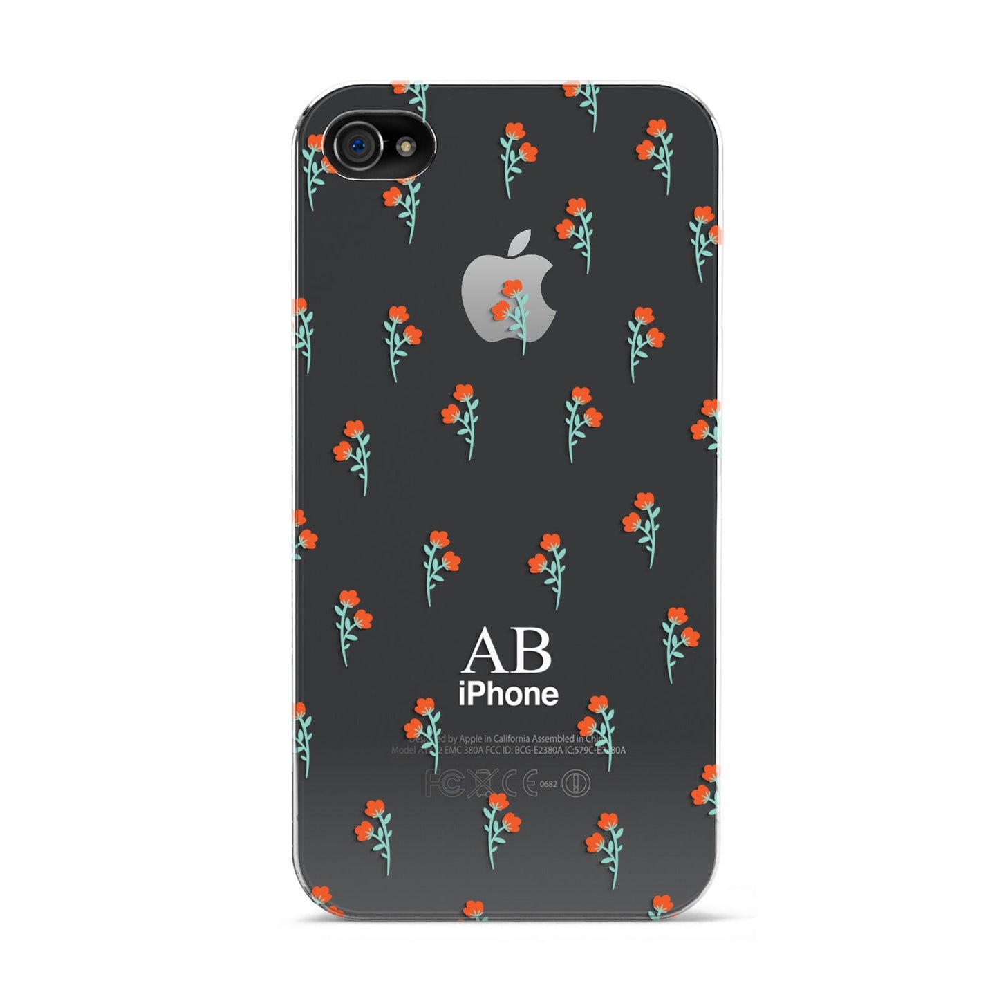 Custom Floral Apple iPhone 4s Case