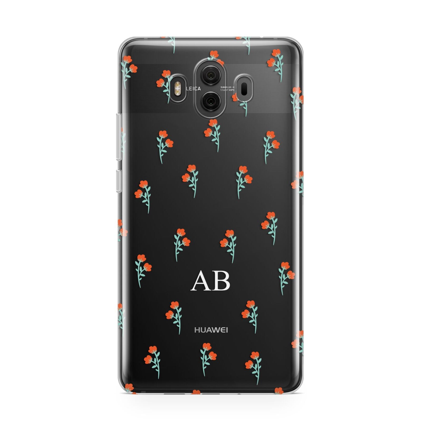 Custom Floral Huawei Mate 10 Protective Phone Case