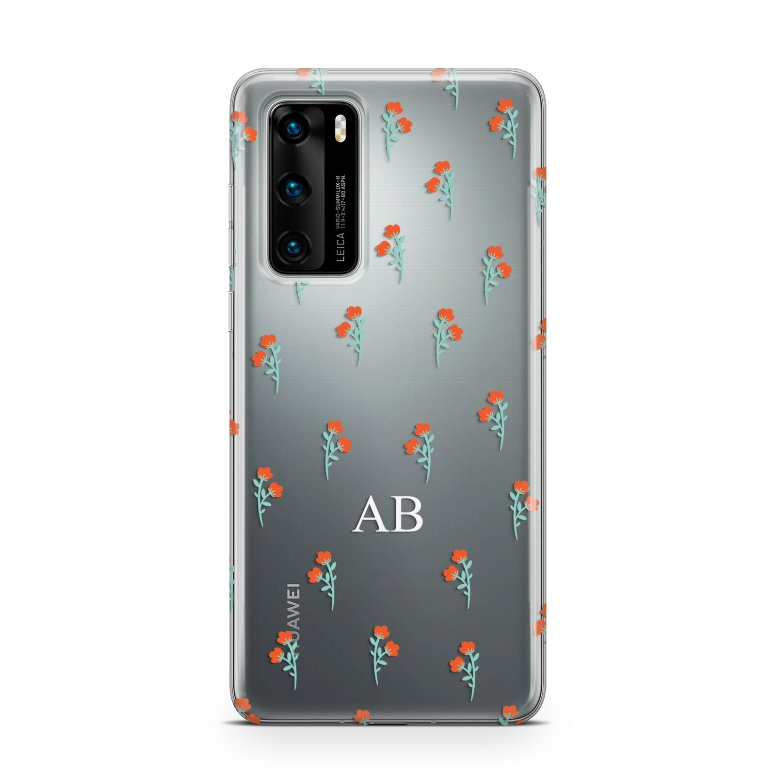 Custom Floral Huawei P40 Phone Case