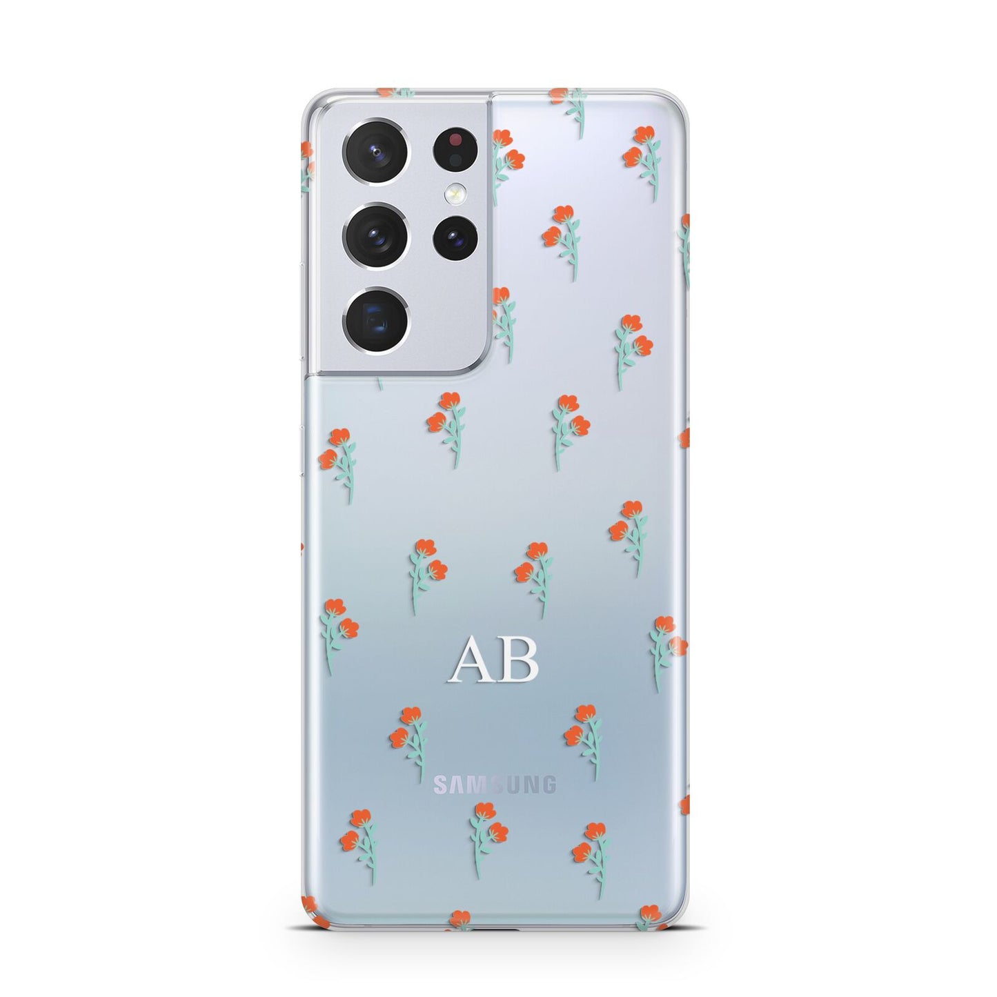 Custom Floral Samsung S21 Ultra Case