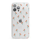 Custom Floral iPhone 13 Pro Max Clear Bumper Case