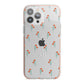 Custom Floral iPhone 13 Pro Max TPU Impact Case with Pink Edges
