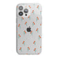 Custom Floral iPhone 13 Pro Max TPU Impact Case with White Edges