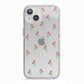 Custom Floral iPhone 13 TPU Impact Case with White Edges