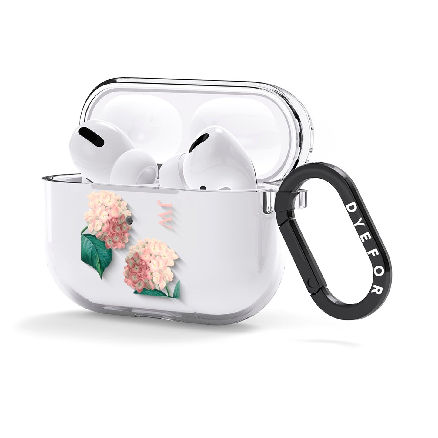 Custom Flower AirPods Clear Case 3rd Gen Side Image