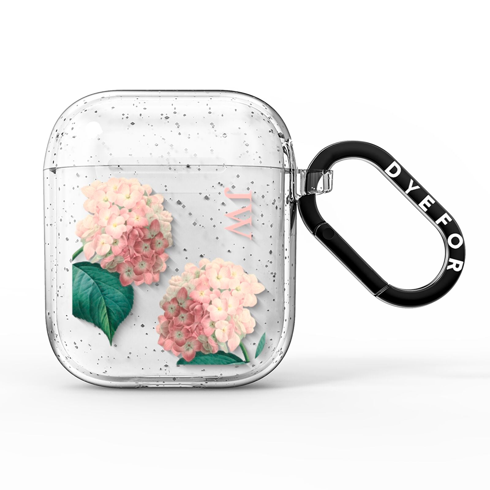 Custom Flower AirPods Glitter Case