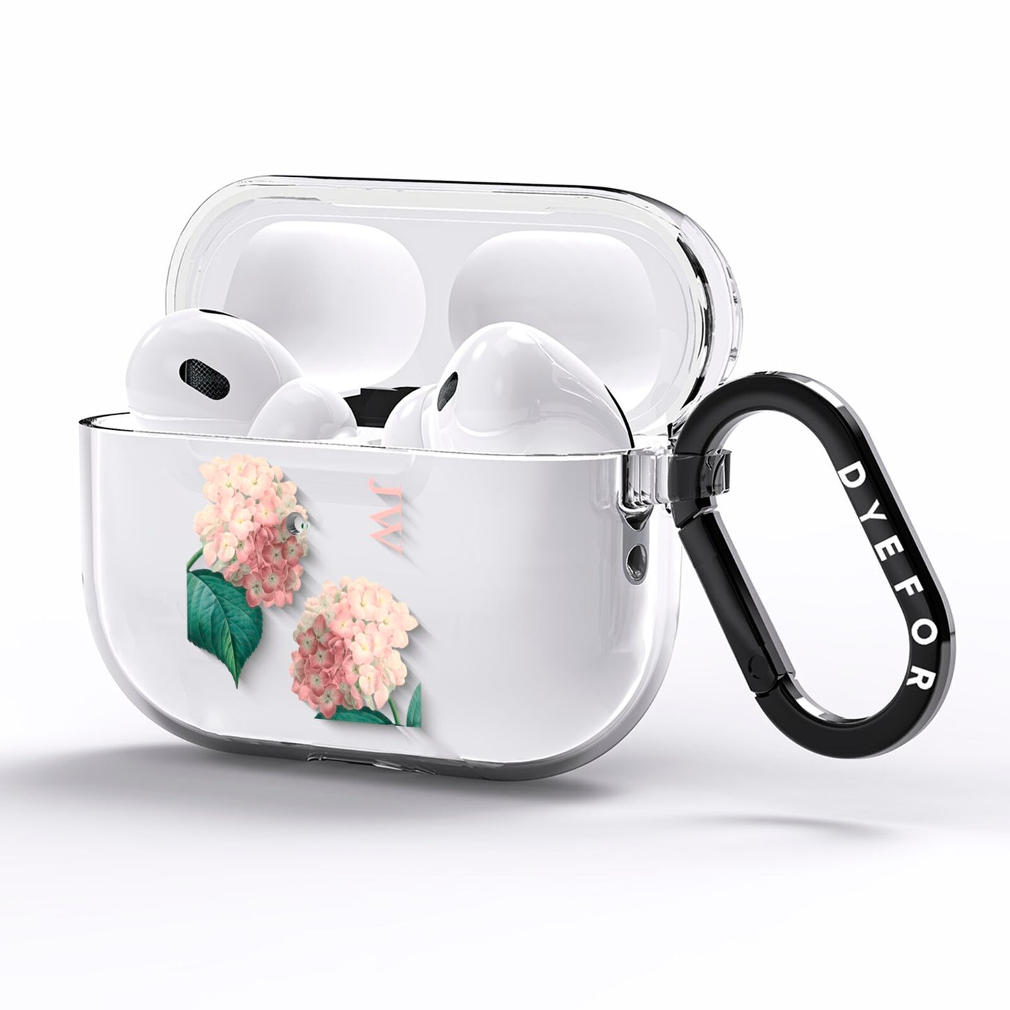 Custom Flower AirPods Pro Clear Case Side Image