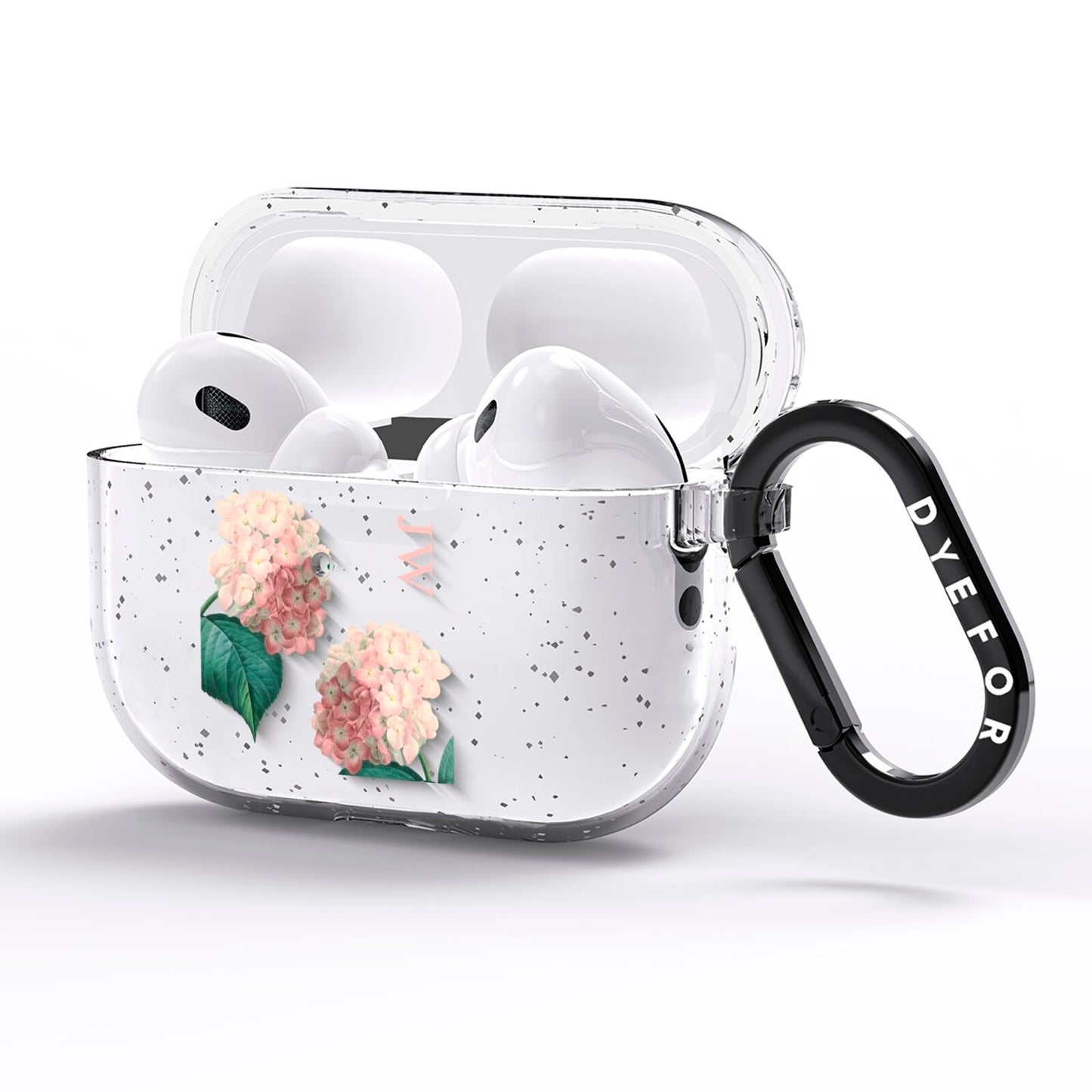 Custom Flower AirPods Pro Glitter Case Side Image