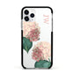 Custom Flower Apple iPhone 11 Pro in Silver with Black Impact Case