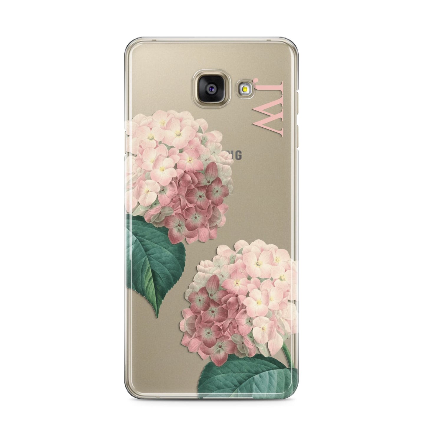 Custom Flower Samsung Galaxy A3 2016 Case on gold phone