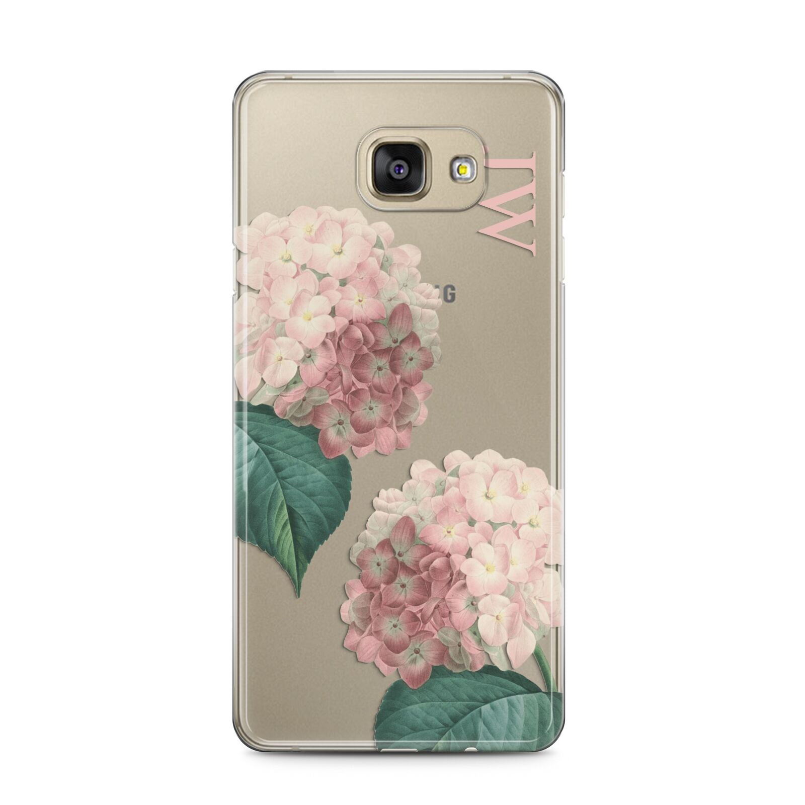 Custom Flower Samsung Galaxy A5 2016 Case on gold phone