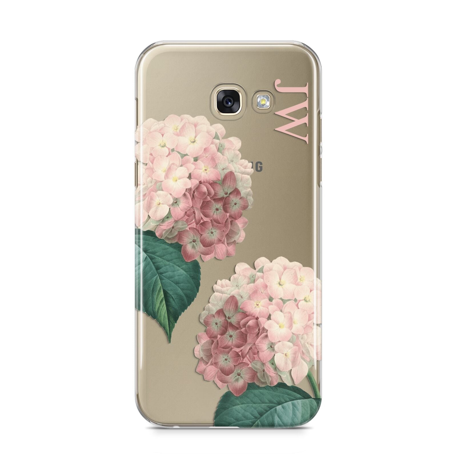 Custom Flower Samsung Galaxy A5 2017 Case on gold phone