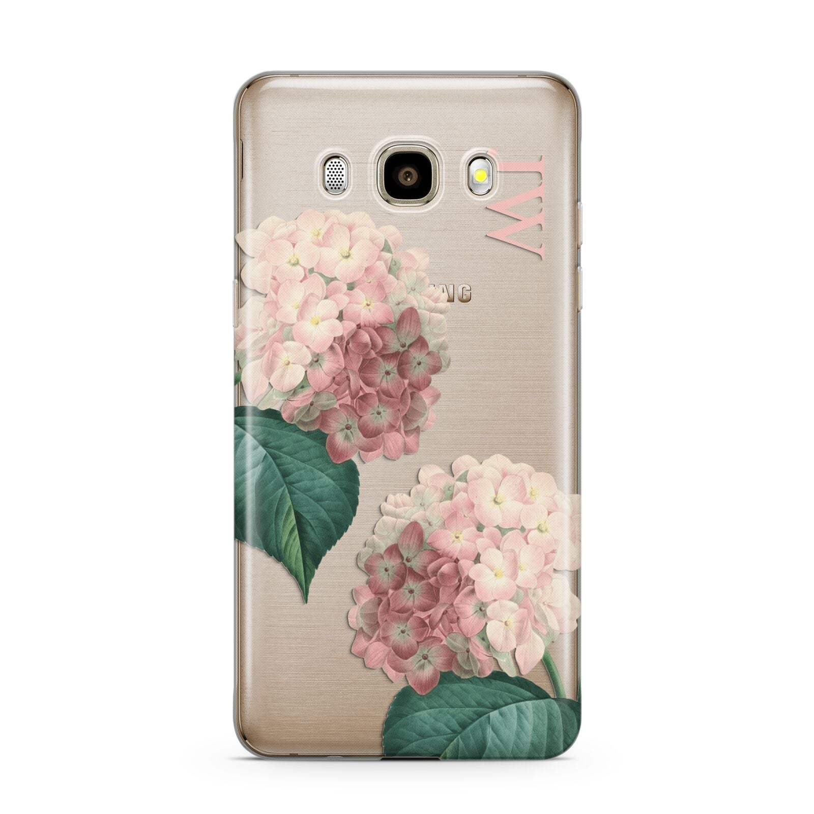 Custom Flower Samsung Galaxy J7 2016 Case on gold phone