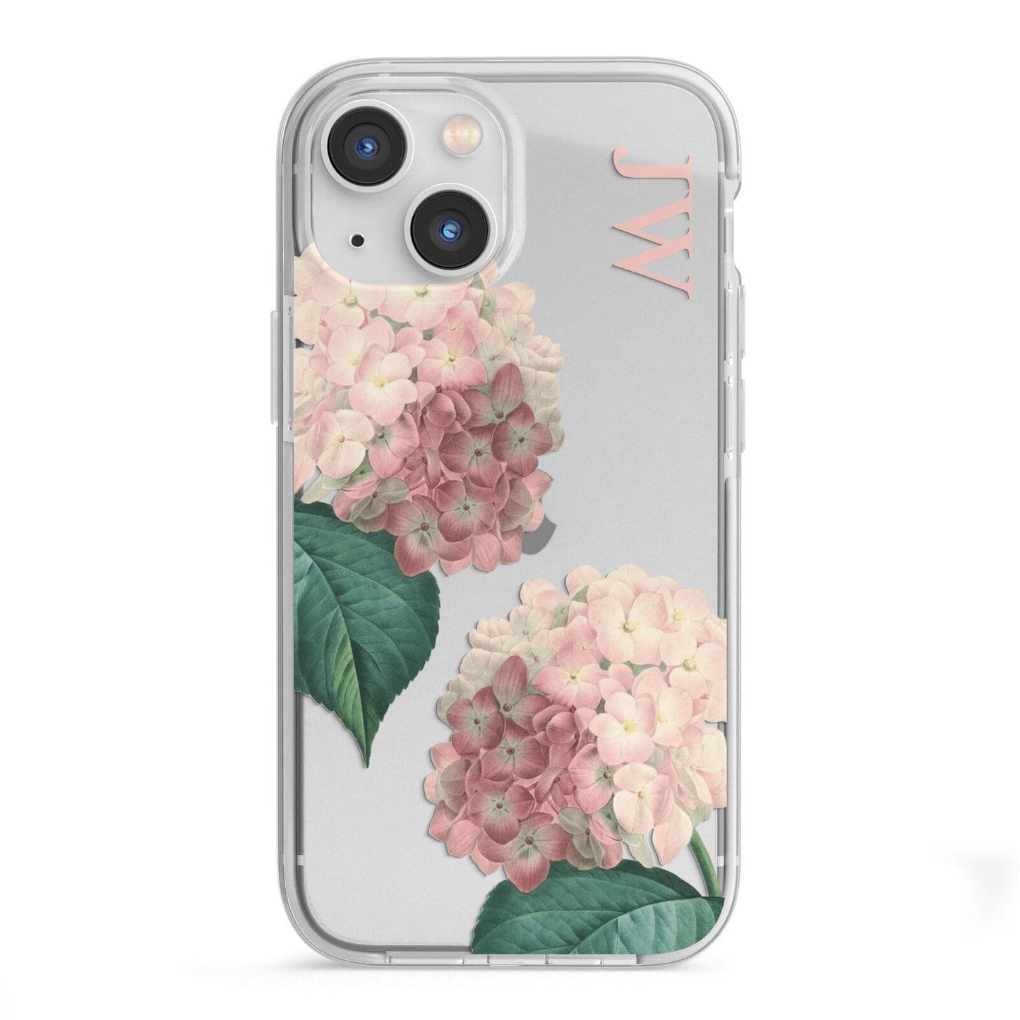 Custom Flower iPhone 13 Mini TPU Impact Case with White Edges