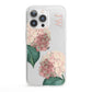 Custom Flower iPhone 13 Pro Clear Bumper Case