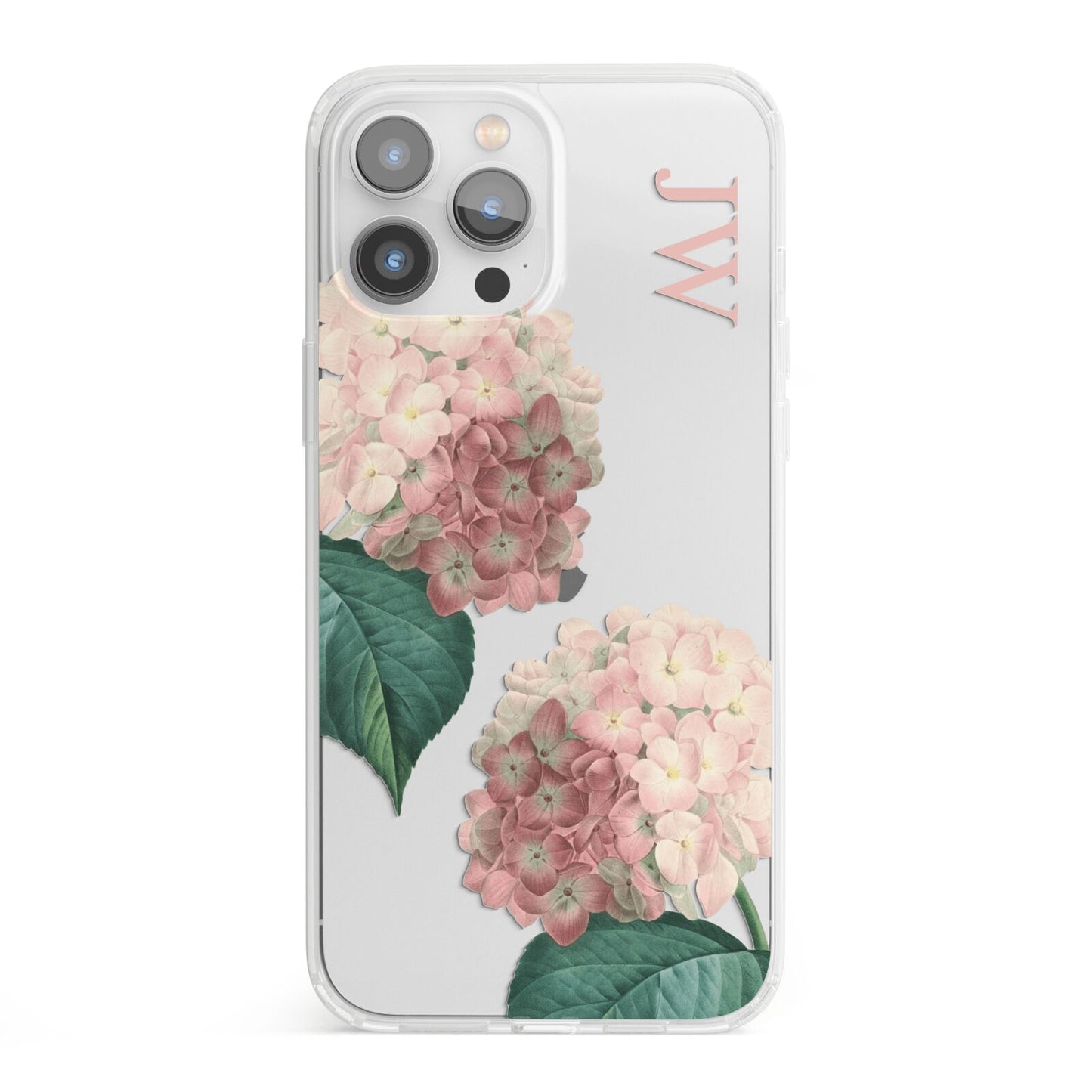 Custom Flower iPhone 13 Pro Max Clear Bumper Case