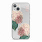 Custom Flower iPhone 13 TPU Impact Case with White Edges