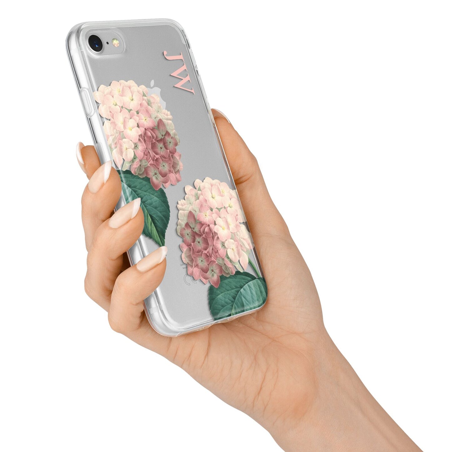 Custom Flower iPhone 7 Bumper Case on Silver iPhone Alternative Image