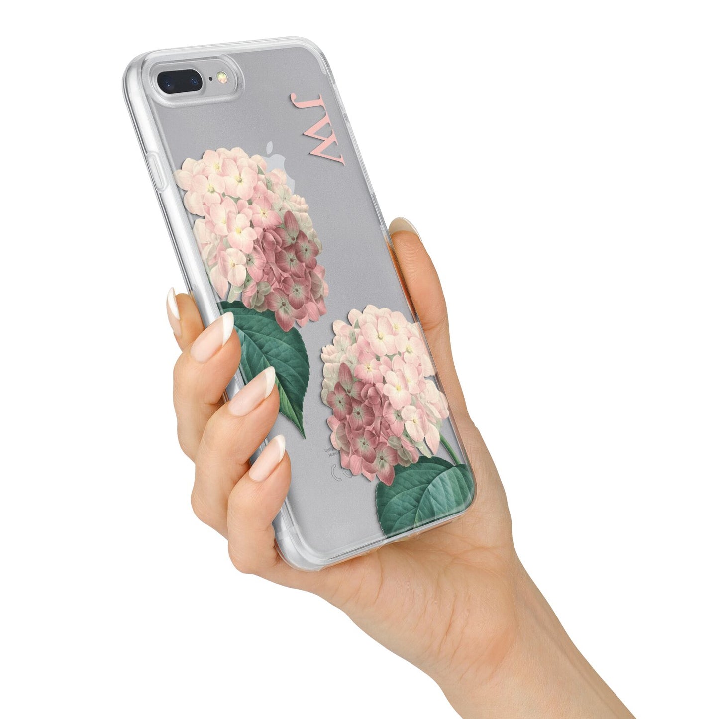 Custom Flower iPhone 7 Plus Bumper Case on Silver iPhone Alternative Image