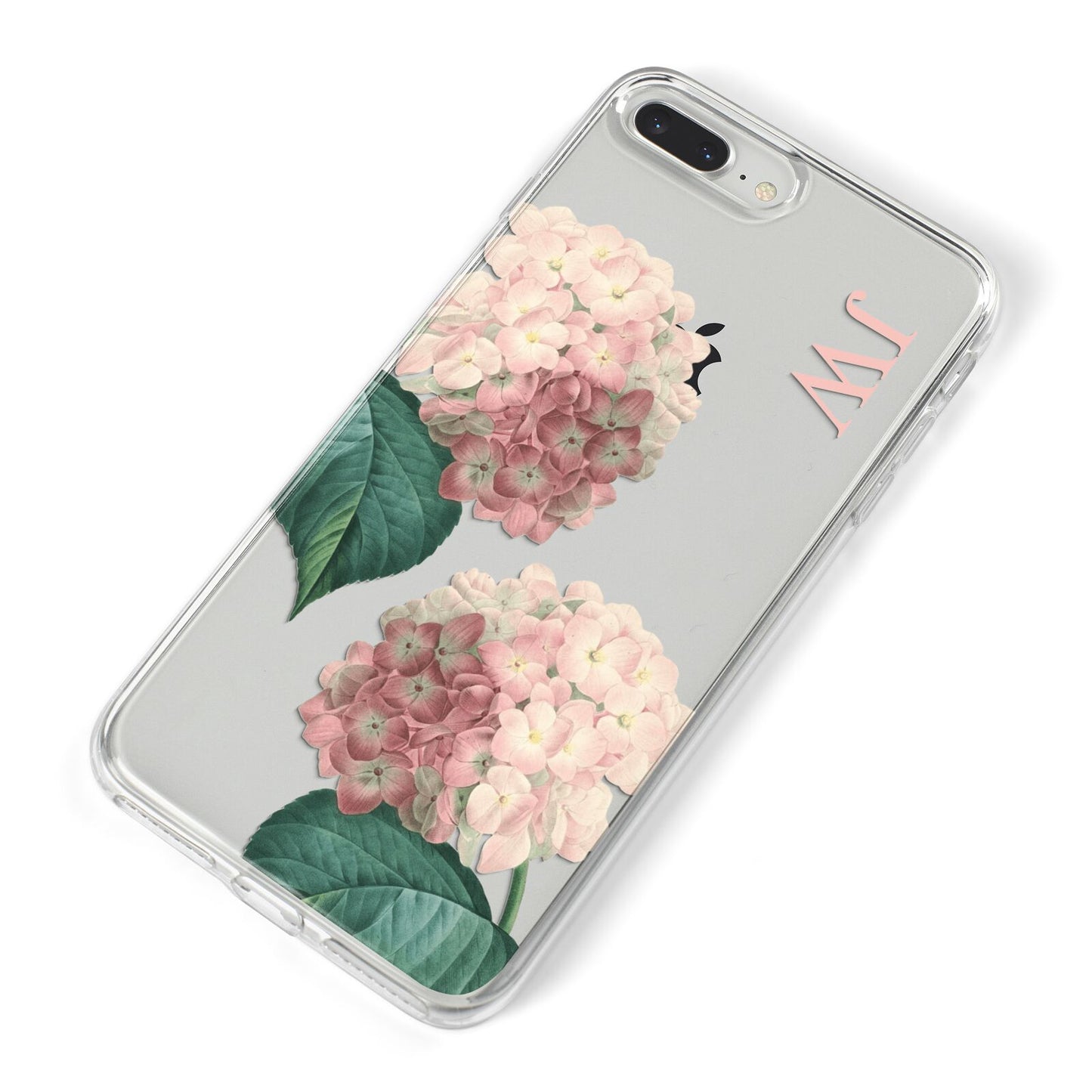 Custom Flower iPhone 8 Plus Bumper Case on Silver iPhone Alternative Image