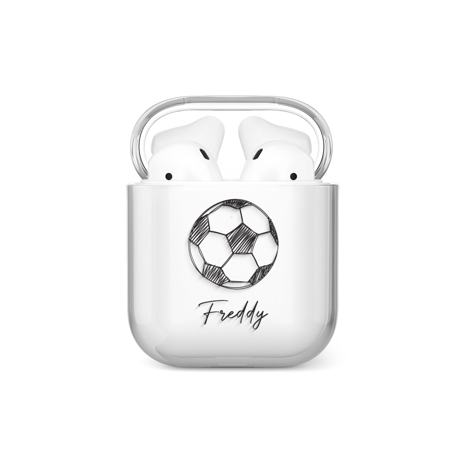 Custom Football AirPods Case