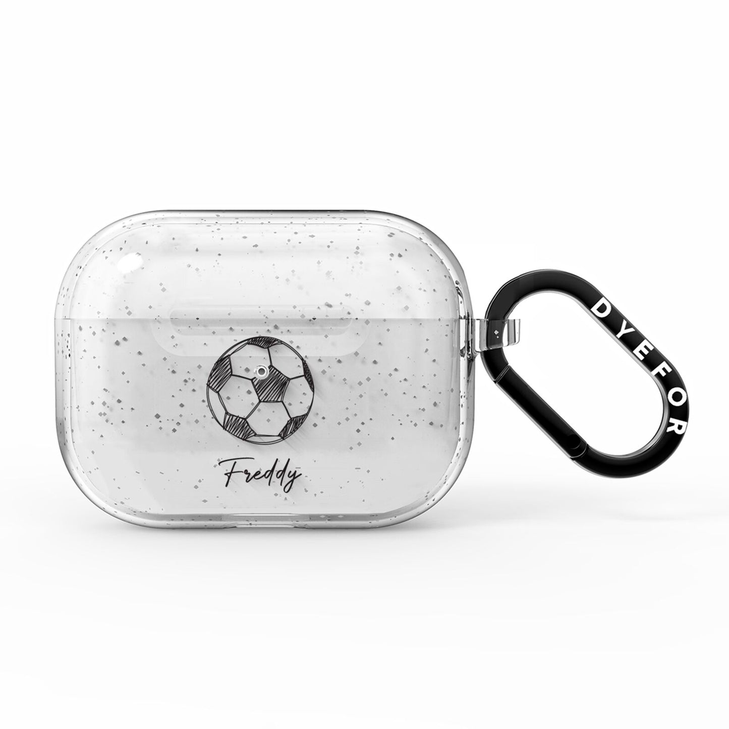 Custom Football AirPods Pro Glitter Case