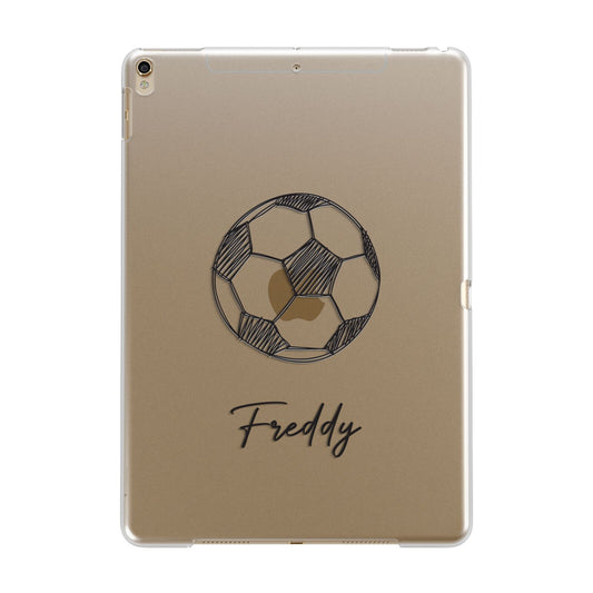 Custom Football Apple iPad Gold Case