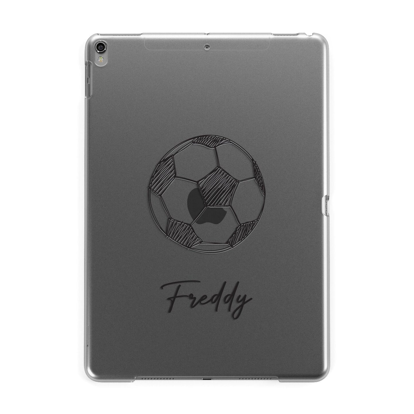 Custom Football Apple iPad Grey Case