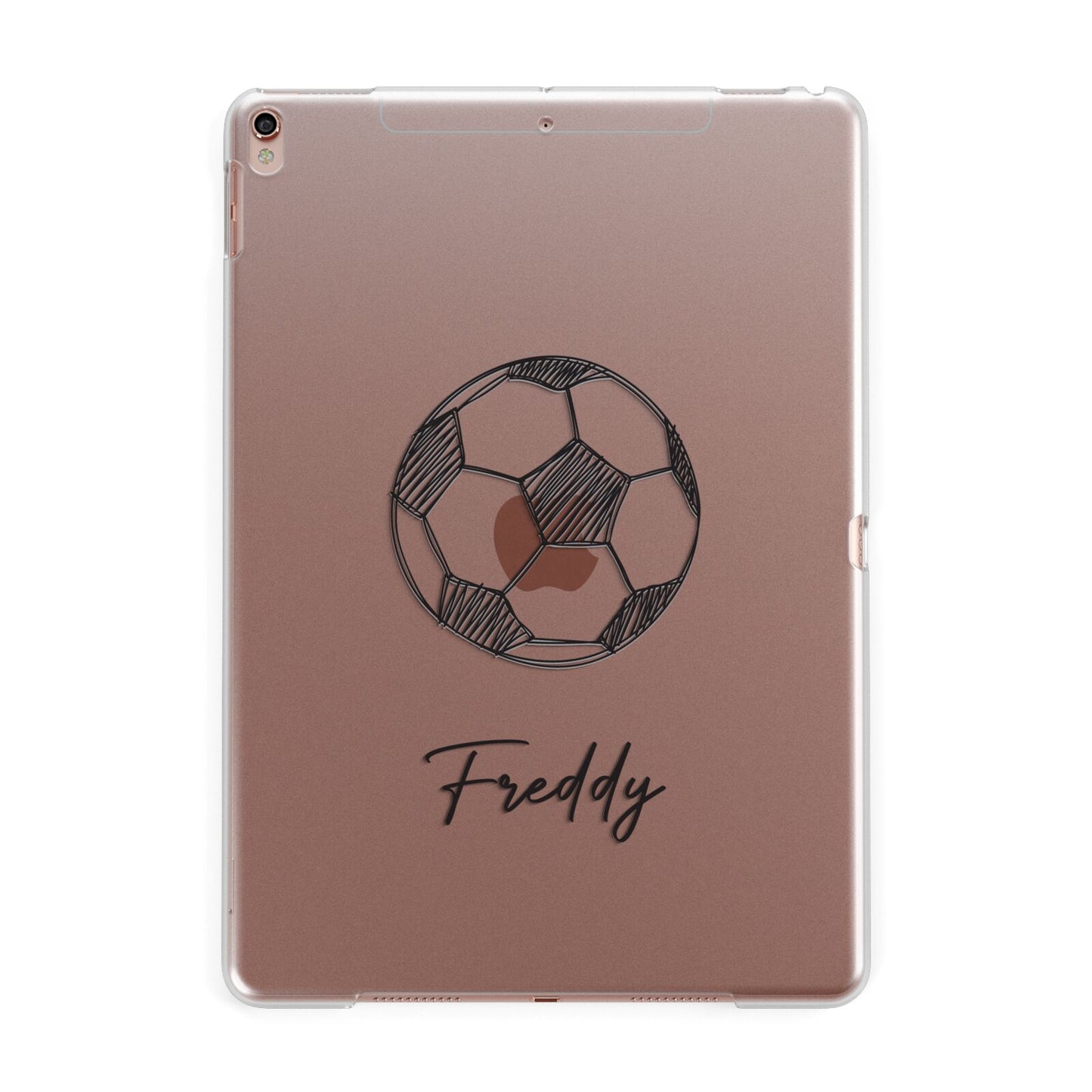 Custom Football Apple iPad Rose Gold Case