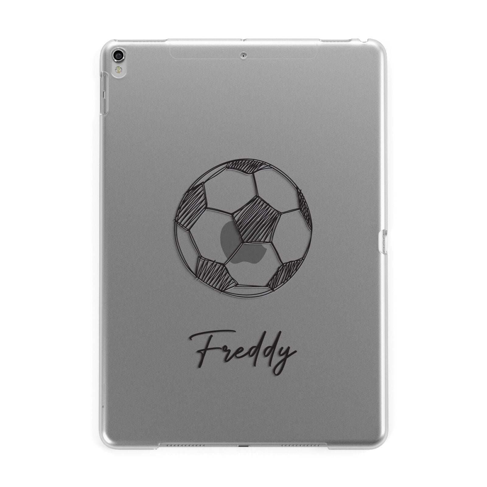 Custom Football Apple iPad Silver Case