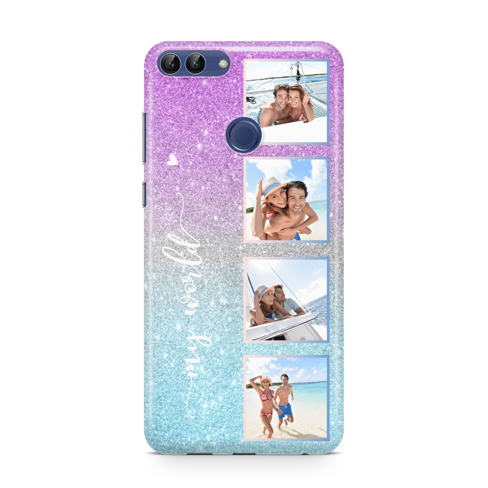 Custom Glitter Photo Huawei P Smart Case