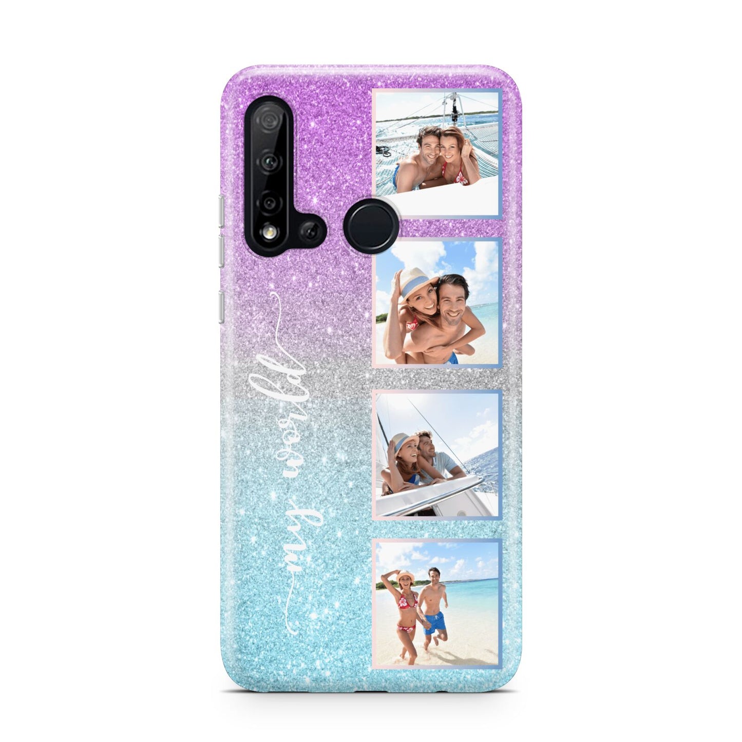 Custom Glitter Photo Huawei P20 Lite 5G Phone Case