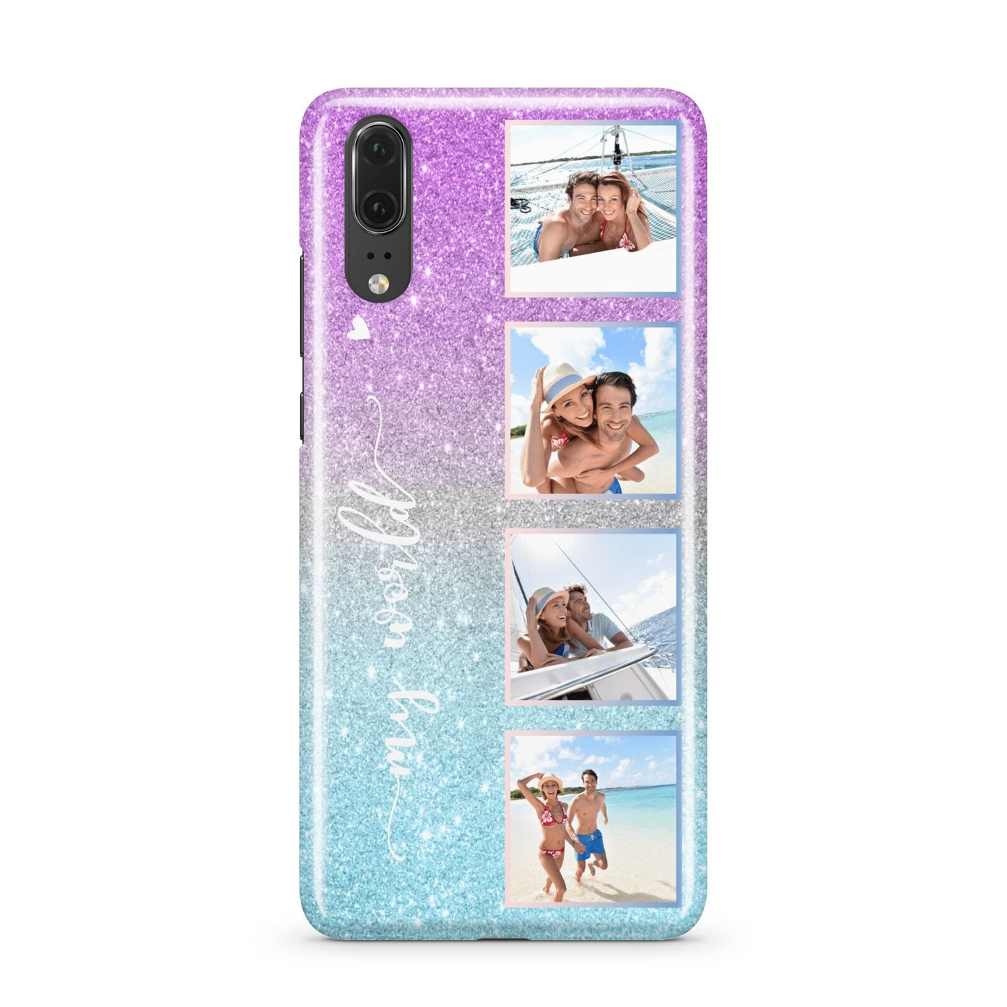 Custom Glitter Photo Huawei P20 Phone Case