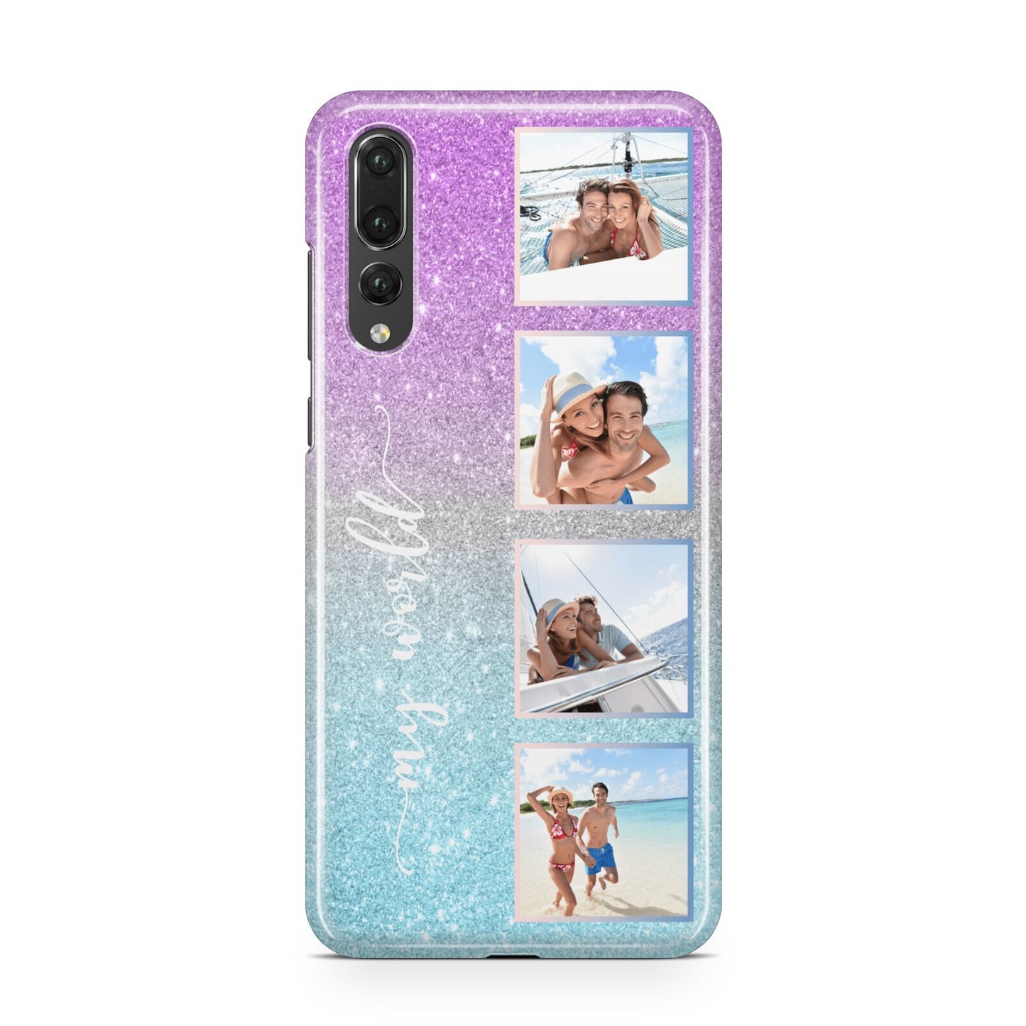 Custom Glitter Photo Huawei P20 Pro Phone Case