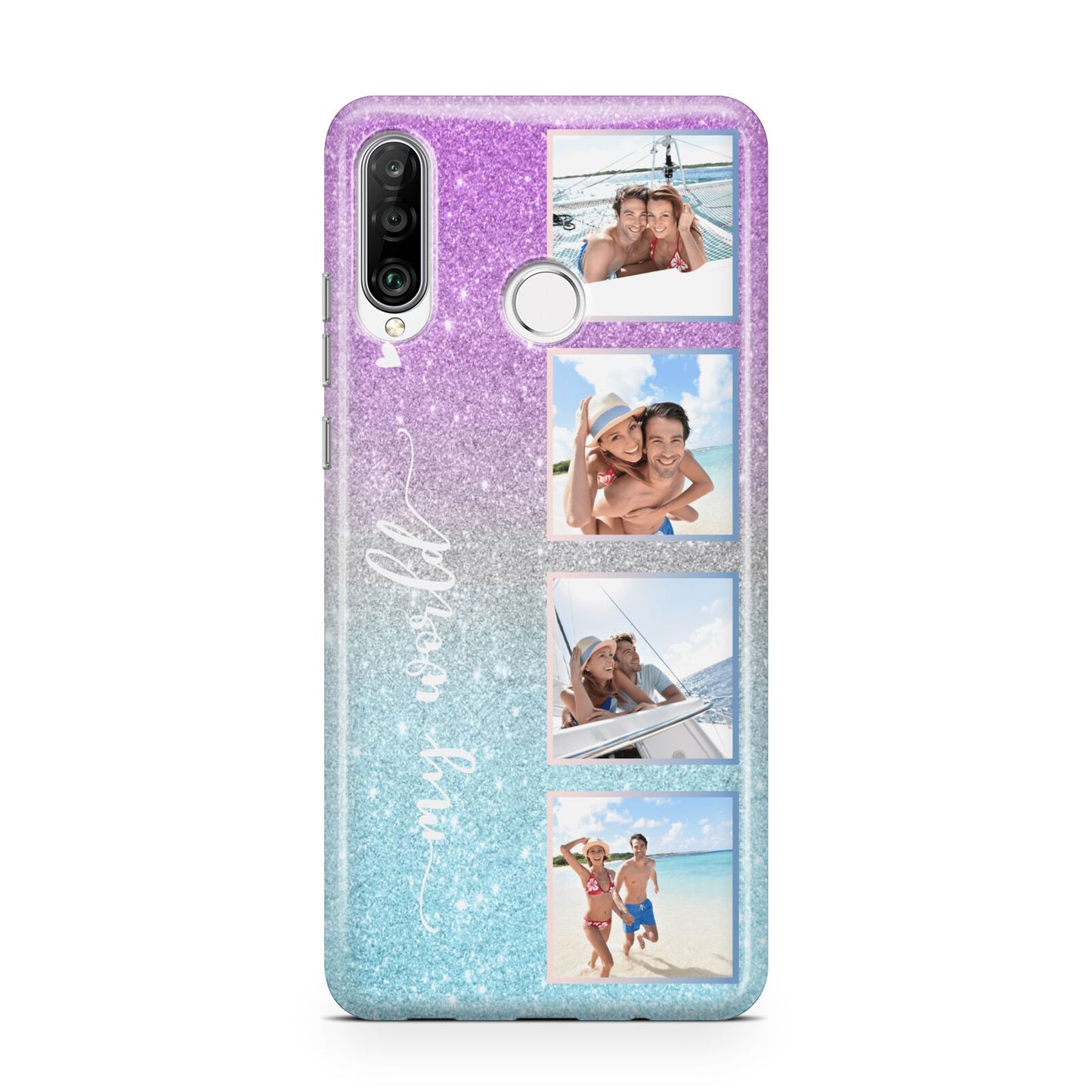 Custom Glitter Photo Huawei P30 Lite Phone Case