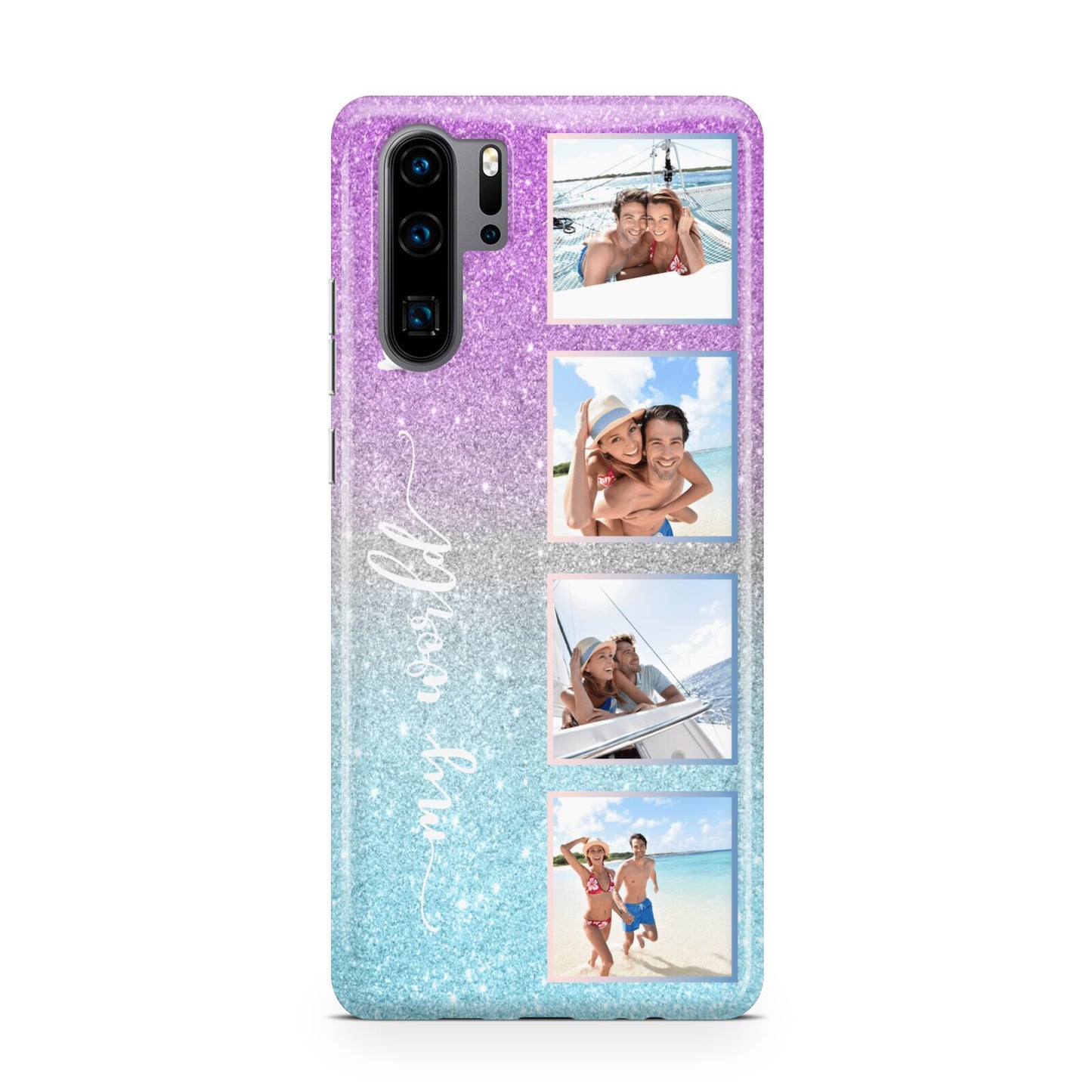 Custom Glitter Photo Huawei P30 Pro Phone Case