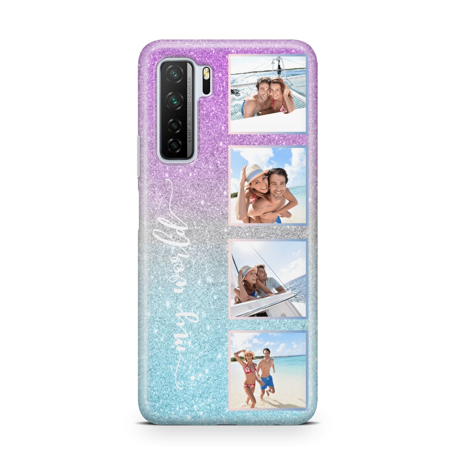 Custom Glitter Photo Huawei P40 Lite 5G Phone Case