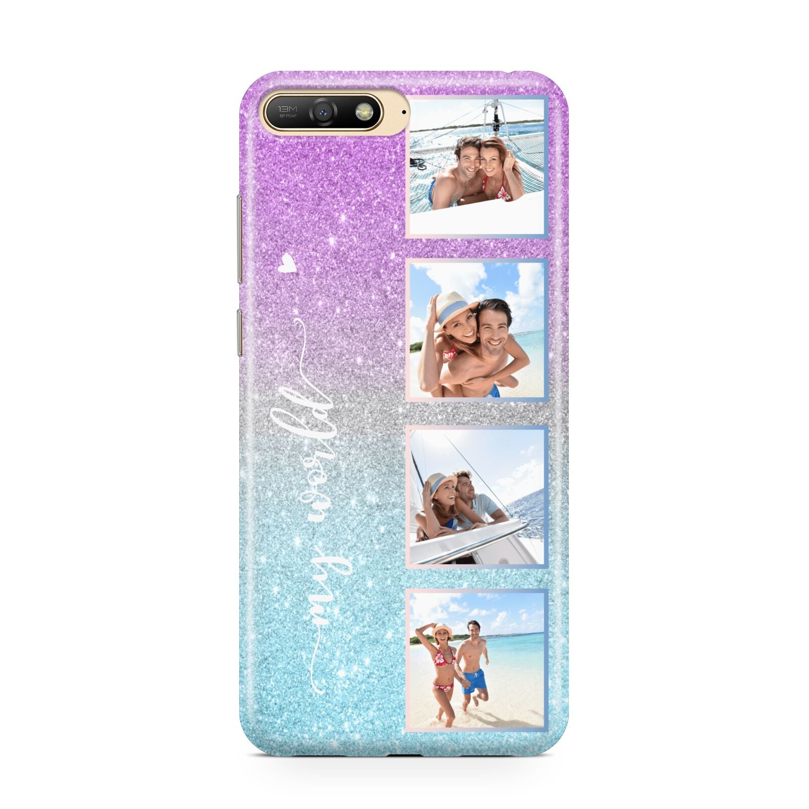 Custom Glitter Photo Huawei Y6 2018