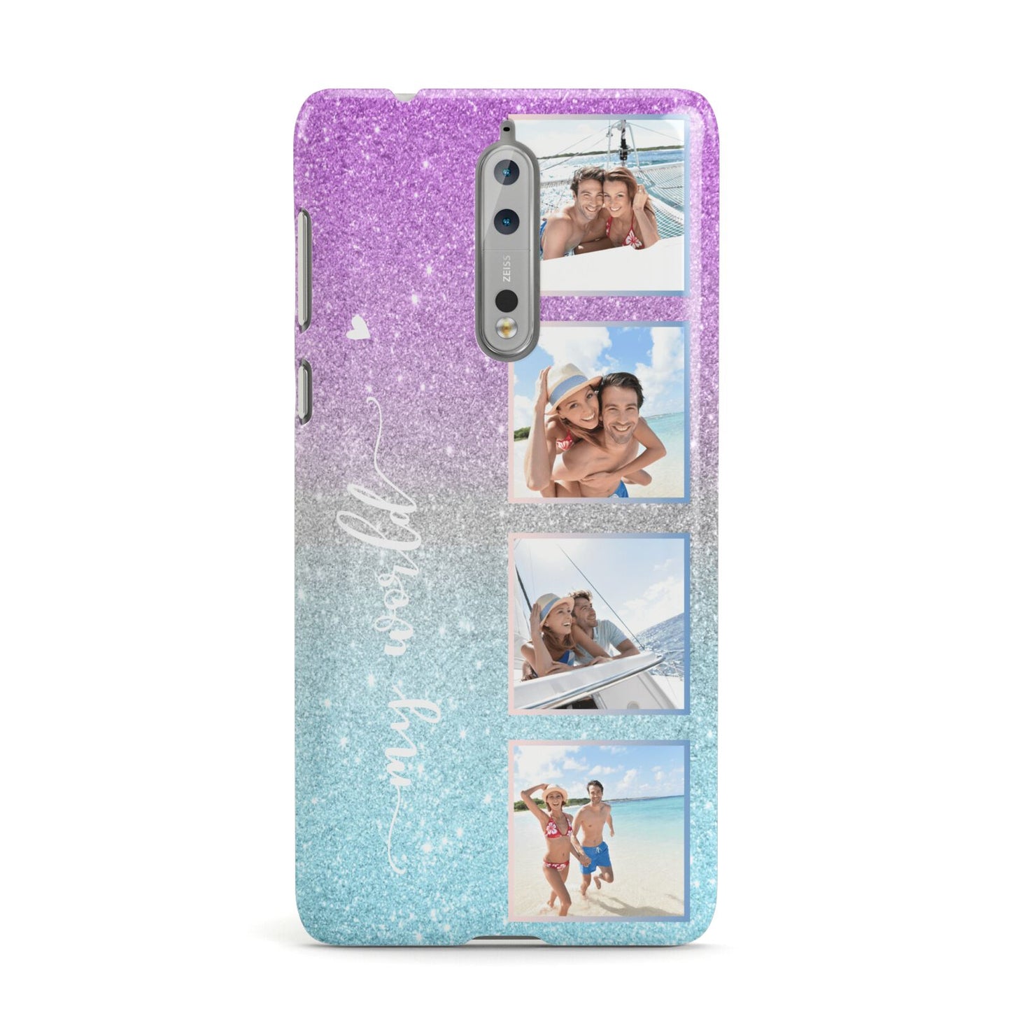 Custom Glitter Photo Nokia Case